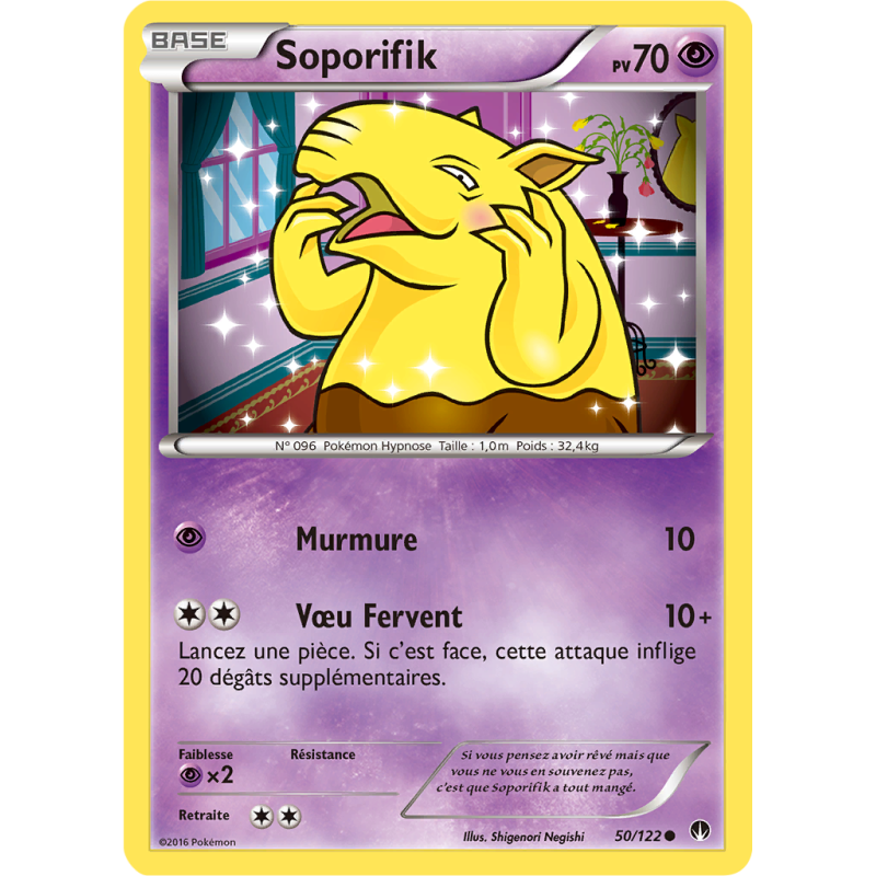 Carte Pokémon Soporifik 50/122 Commune Rupture TURBO