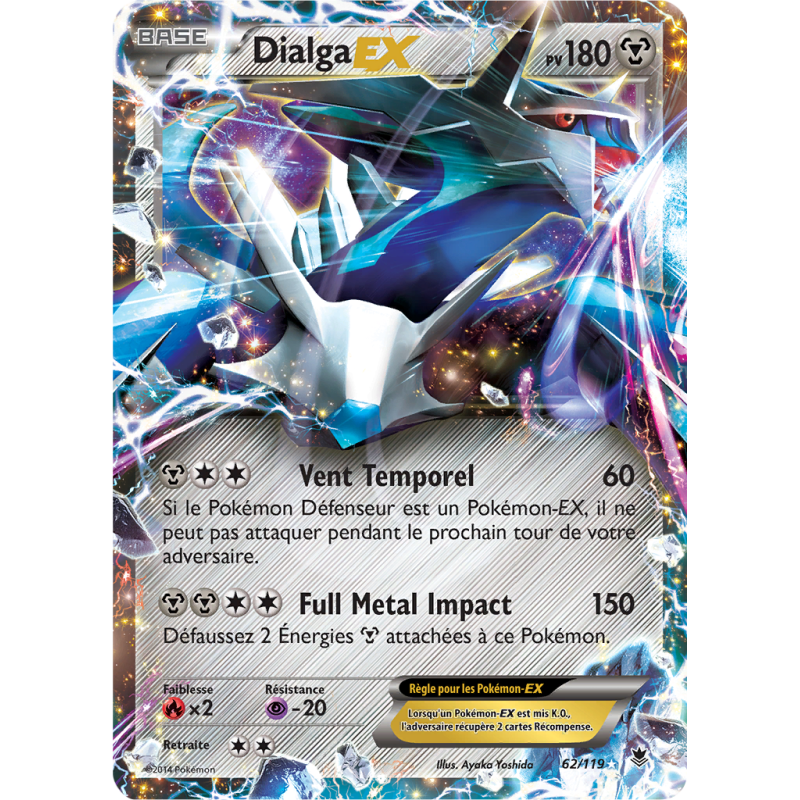 Carte Pokémon Dialga-EX 62/119 Ultra Rare Vigueur Spectrale