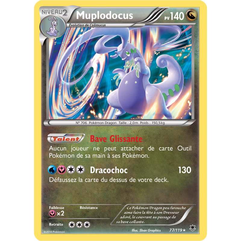 Carte Pokémon Muplodocus 77/119 Holographique Vigueur Spectrale