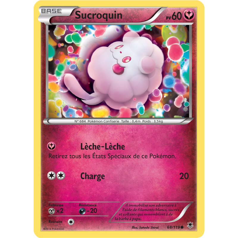 Carte Pokémon Sucroquin 68/119 Commune Vigueur Spectrale