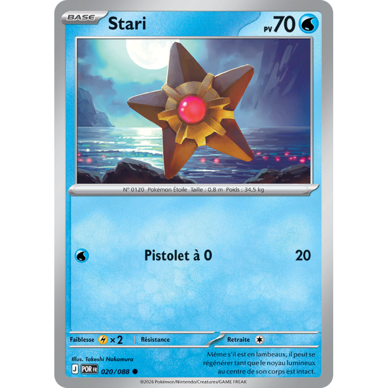 Carte Pokémon Stari 020/088 Commune Équilibre Parfait