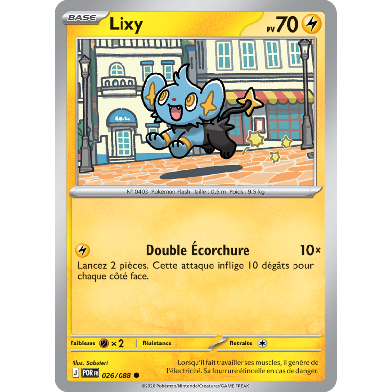 Carte Pokémon Lixy 026/088 Commune Équilibre Parfait
