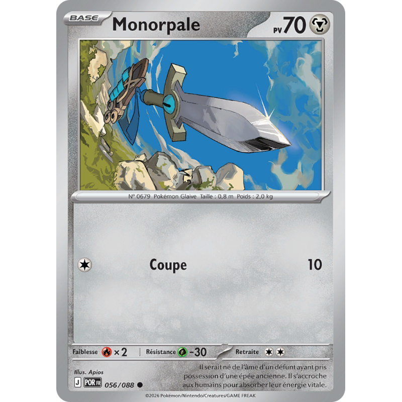 Carte Pokémon Monorpale 056/088 Commune Équilibre Parfait