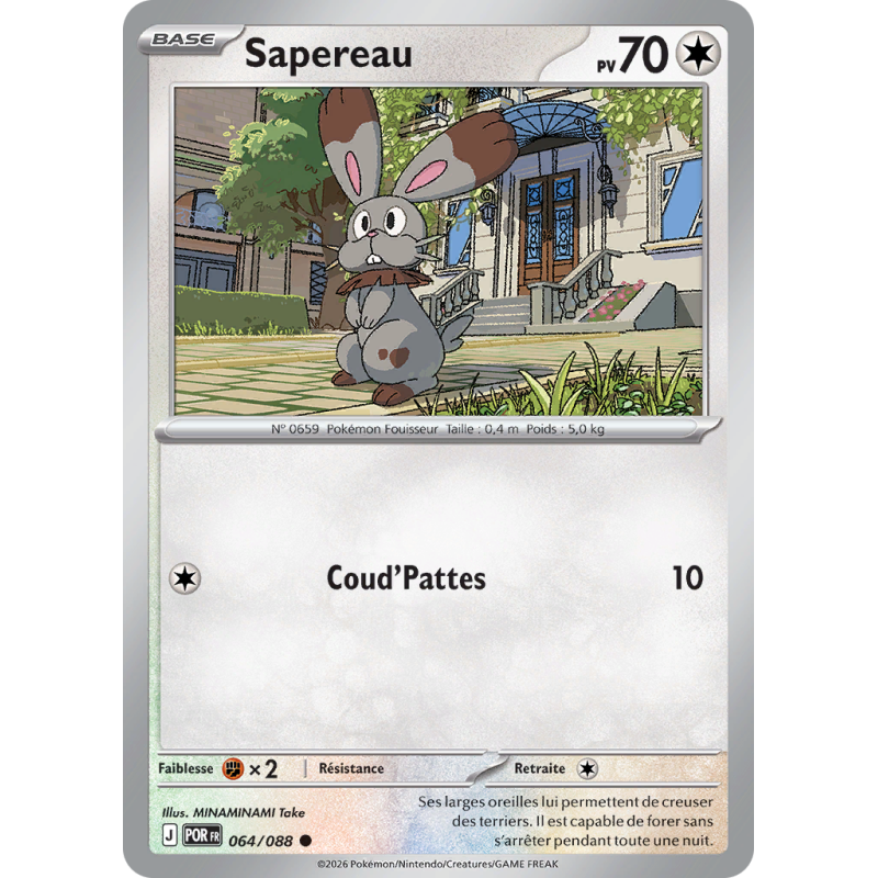 Carte Pokémon Sapereau 064/088 Commune Équilibre Parfait
