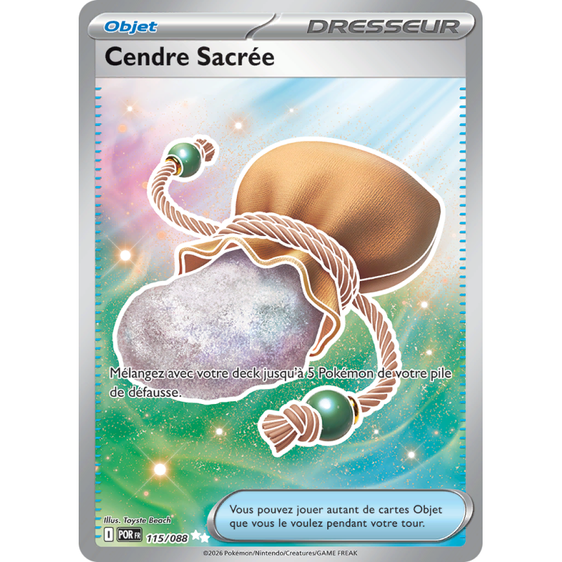 Carte Pokémon Cendre Sacrée 115/088 Ultra Rare Équilibre Parfait