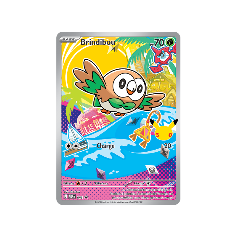 Carte Pokémon Brindibou 43 Promo ME