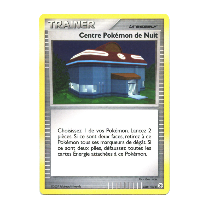 Carte Pokémon Centre Pokémon de Nuit 108/130 Peu commune Diamant & Perle (JCC)