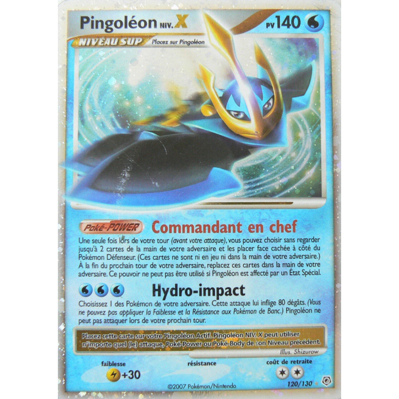 Carte Pokémon Pingoléon NIV.X 120/130 NIV.X Diamant & Perle (JCC)