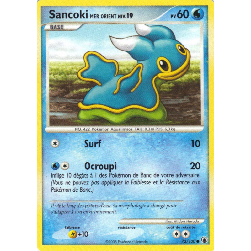 Carte Pokémon Sancoki Mer Orient 73/100 Commune Aube Majestueuse