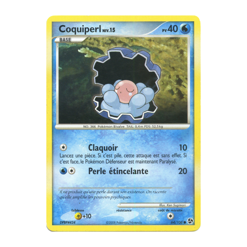 Carte Pokémon Coquiperl 64/106 Commune Duels au sommet