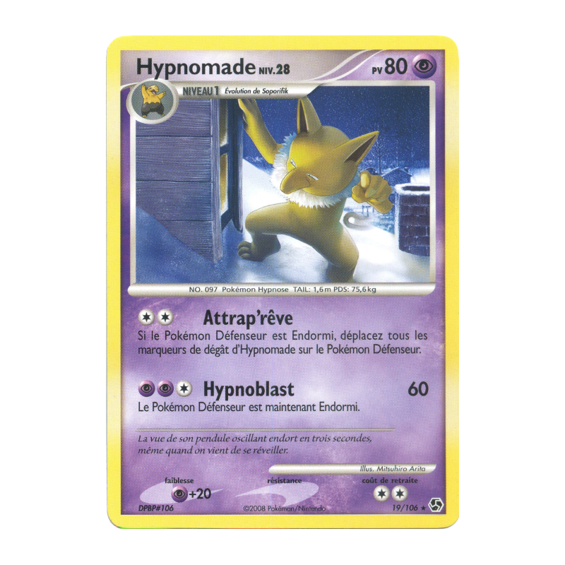 Carte Pokémon Hypnomade 19/106 Rare Duels au sommet