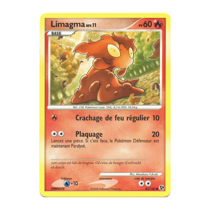 Carte Pokémon Limagma 83/106 Commune Duels au sommet