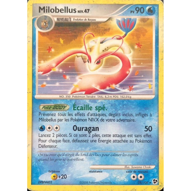 Carte Pokémon Milobellus 25/106 Rare Duels au sommet