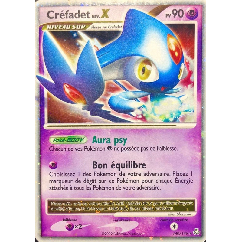 Carte Pokémon Créfadet NIV.X 140/146 NIV.X Éveil des Légendes