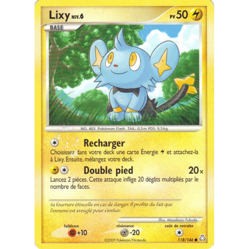 Carte Pokémon Lixy 118/146 Commune Éveil des Légendes