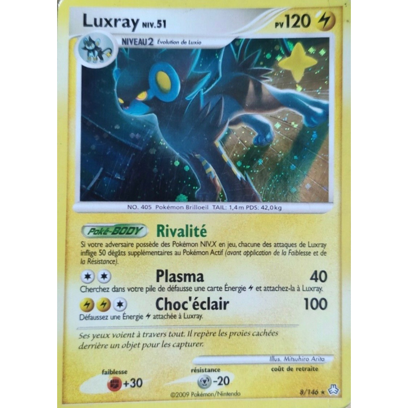 Carte Pokémon Luxray 8/146 Holographique Éveil des Légendes