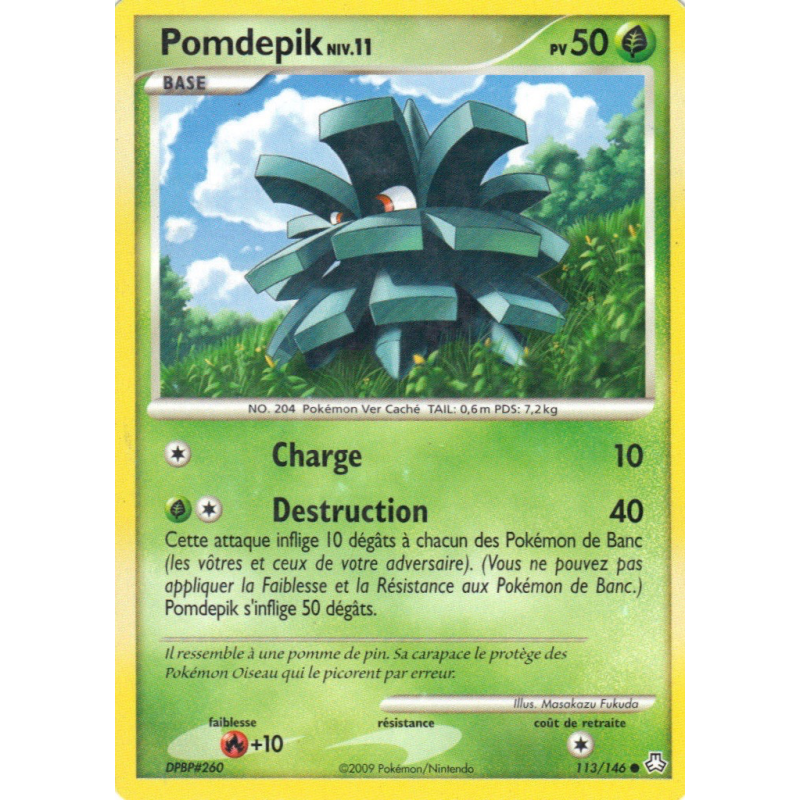 Carte Pokémon Pomdepik 113/146 Commune Éveil des Légendes