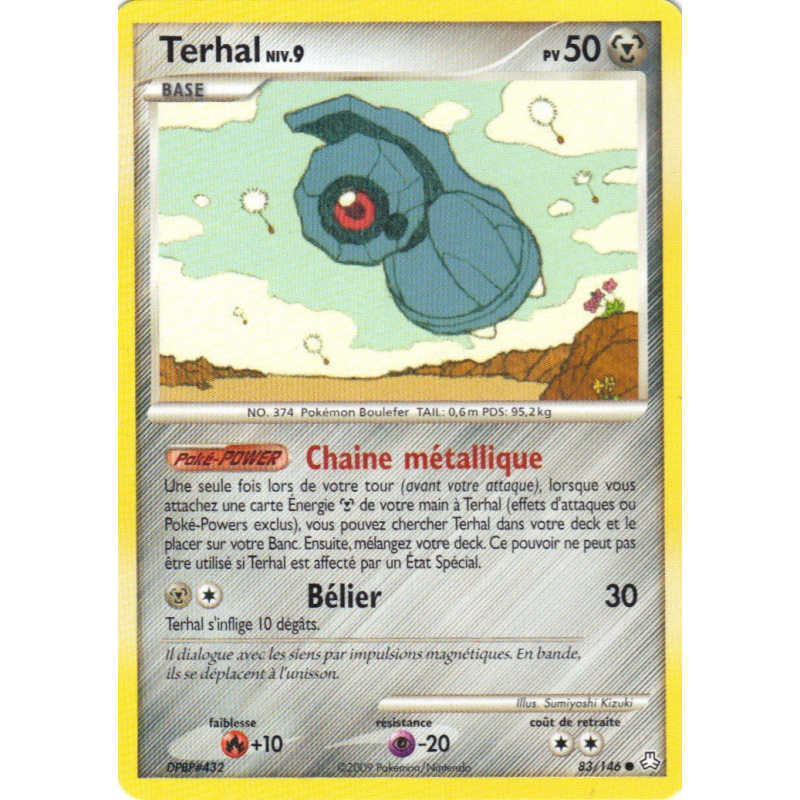 Carte Pokémon Terhal 83/146 Commune Éveil des Légendes