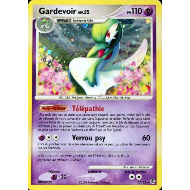Carte Pokémon Gardevoir 7/132 Holographique Merveilles Secrètes