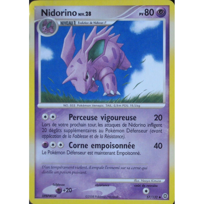 Carte Pokémon Nidorino 57/132 Peu commune Merveilles Secrètes