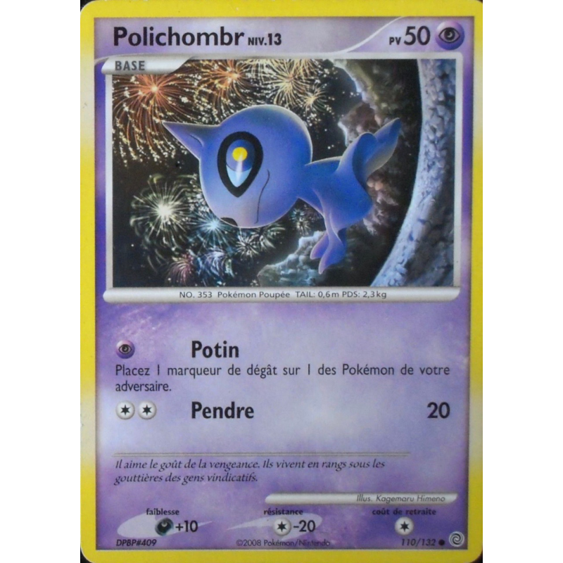 Carte Pokémon Polichombr 110/132 Commune Merveilles Secrètes