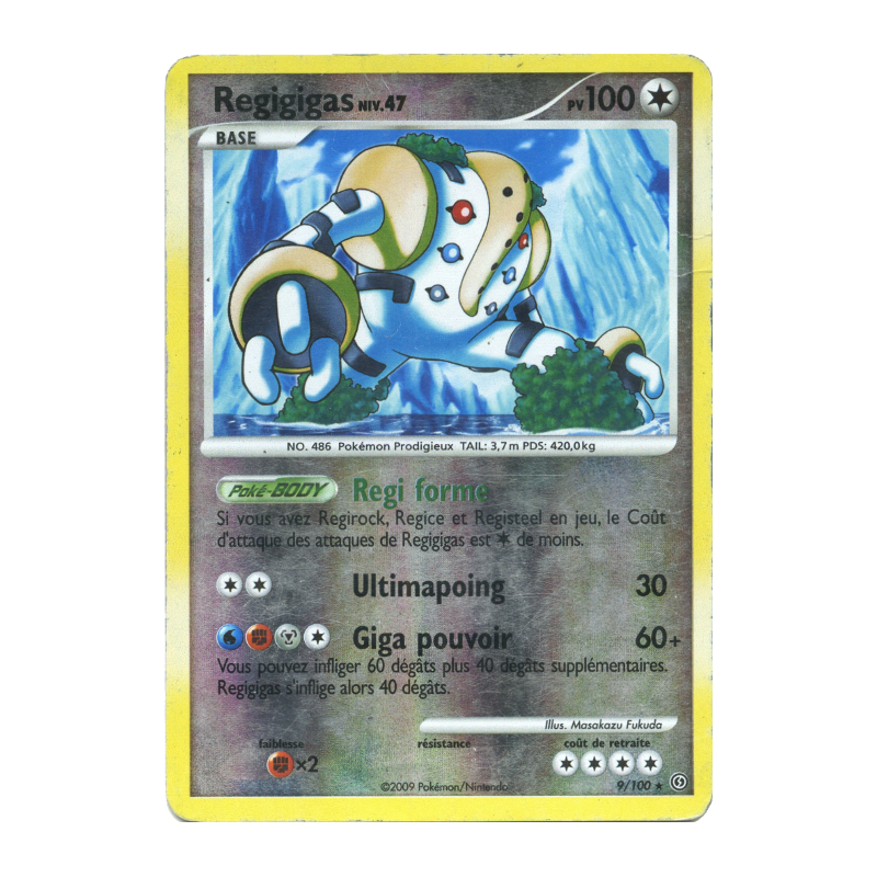 Carte Pokémon Regigigas 9/100 Holographique Tempête