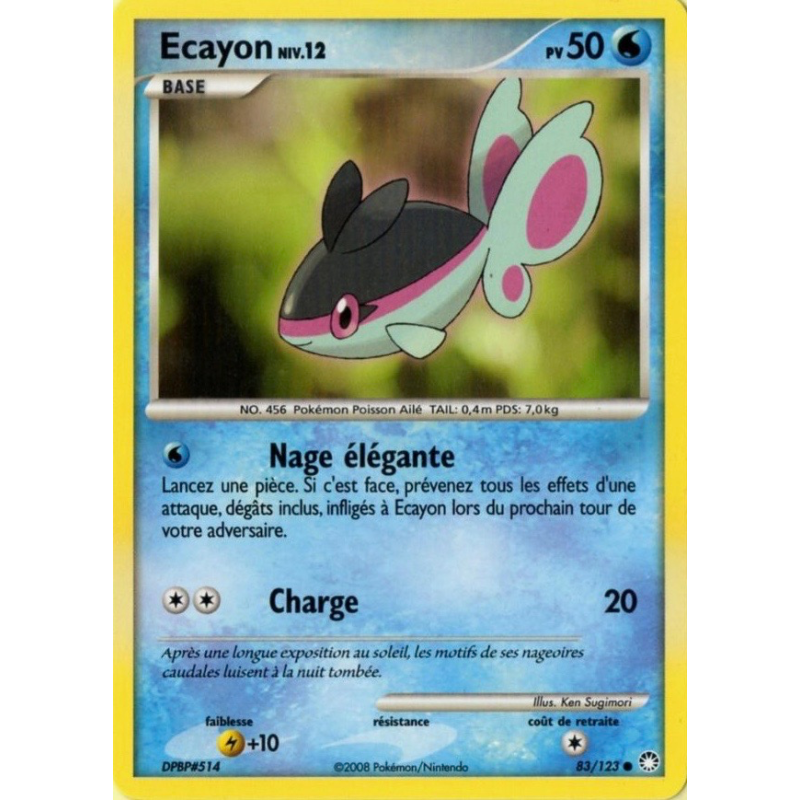 Carte Pokémon Ecayon 83/123 Commune Trésors Mystérieux