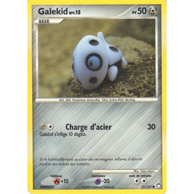 Carte Pokémon Galekid 71/123 Commune Trésors Mystérieux