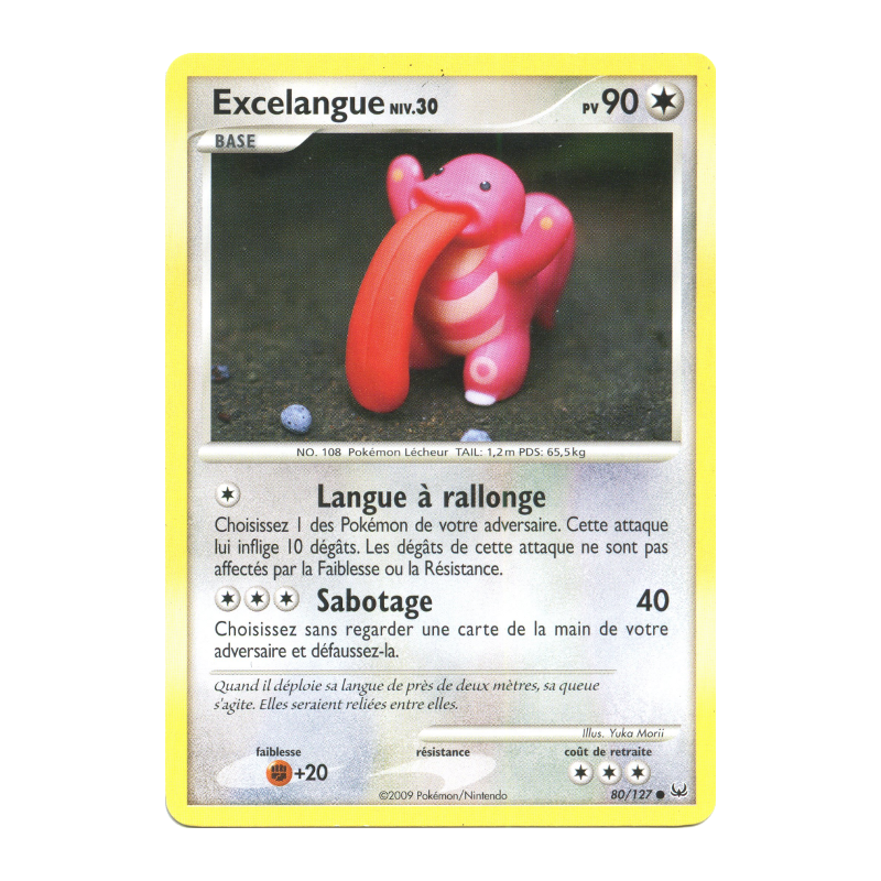 Carte Pokémon Excelangue 80/127 Commune Platine (JCC)