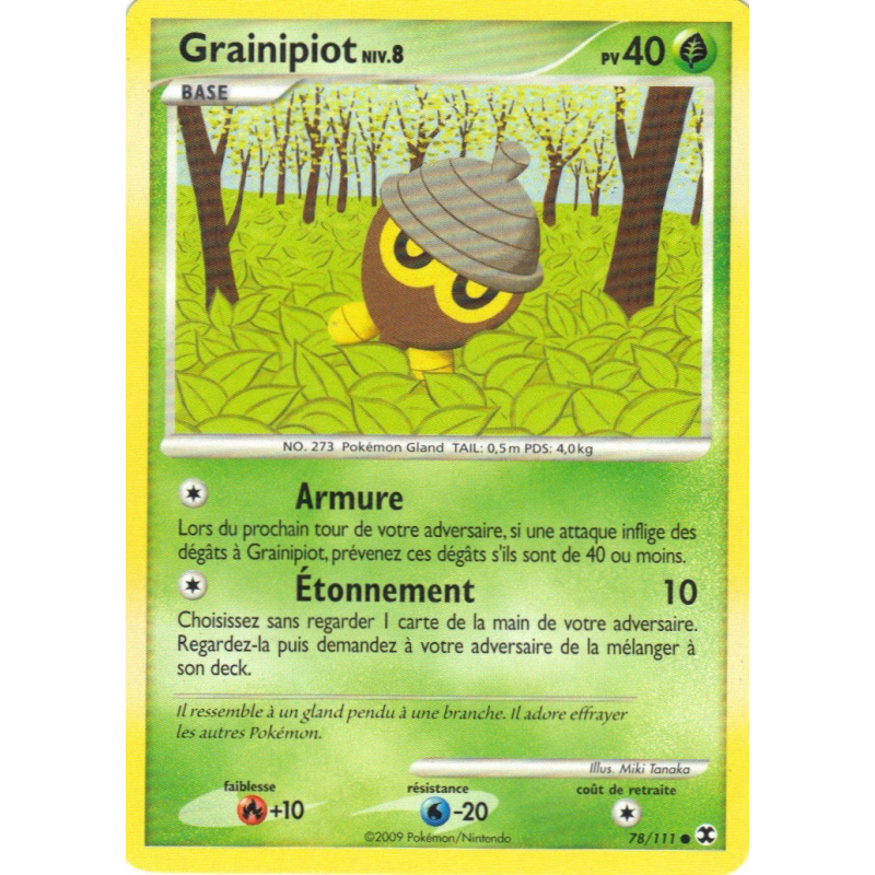 Carte Pokémon Grainipiot 78/111 Commune Rivaux Émergeants