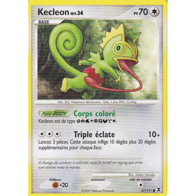 Carte Pokémon Kecleon 67/111 Commune Rivaux Émergeants