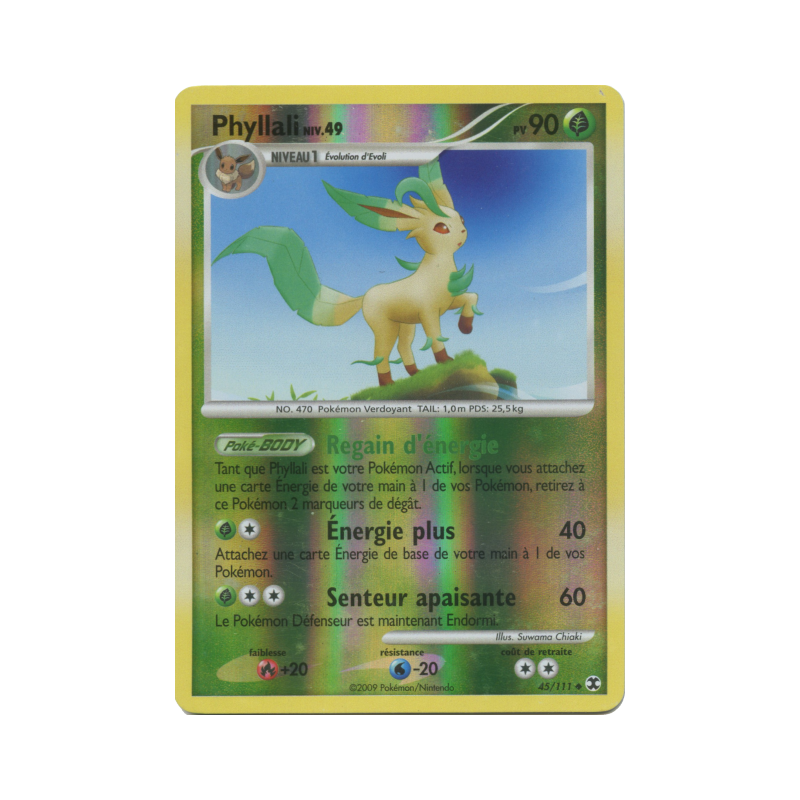 Carte Pokémon Phyllali 45/111 Peu commune Rivaux Émergeants