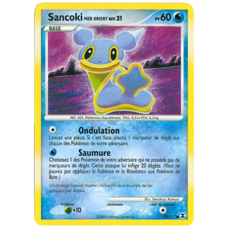 Carte Pokémon Sancoki Mer Orient 79/111 Commune Rivaux Émergeants