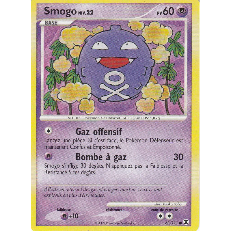 Carte Pokémon Smogo 68/111 Commune Rivaux Émergeants