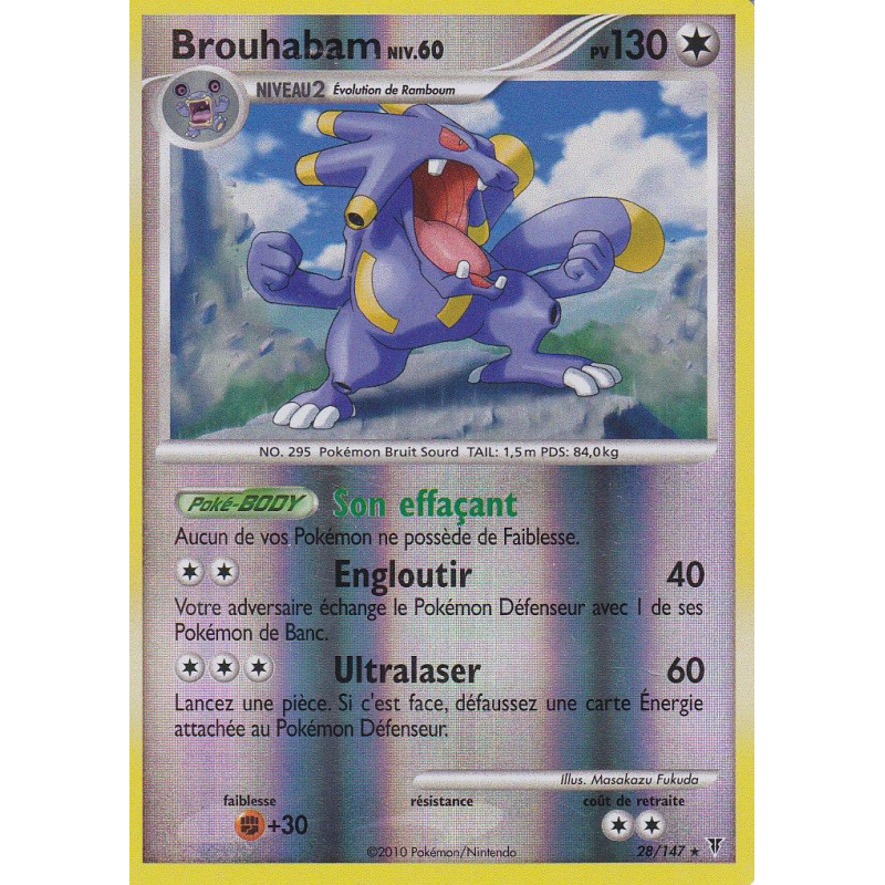 Carte Pokémon Brouhabam 28/147 Rare Vainqueurs Suprêmes