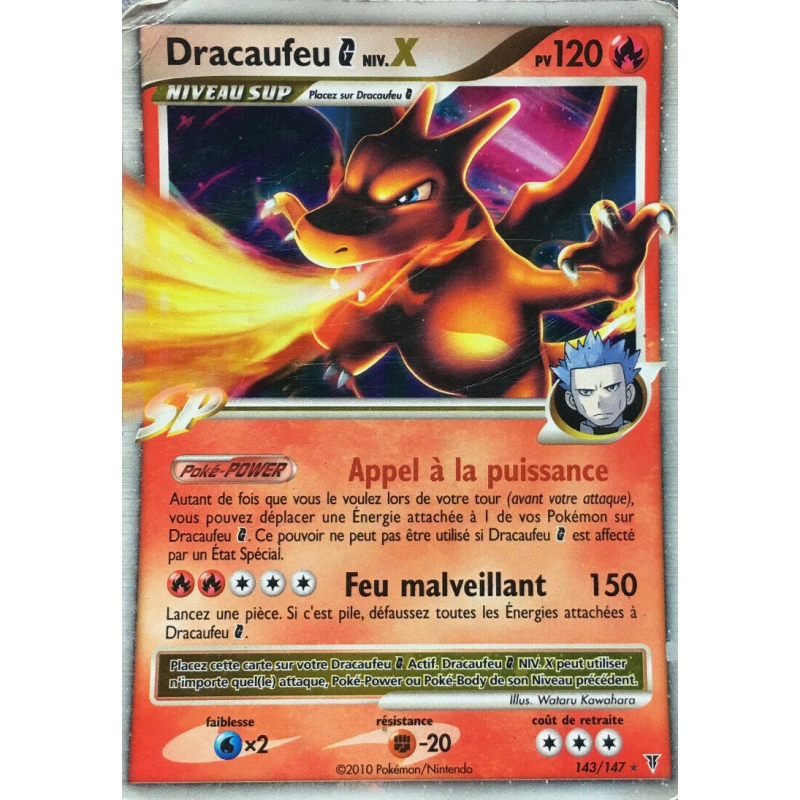 Carte Pokémon Dracaufeu G NIV.X 143/147 NIV.X Vainqueurs Suprêmes