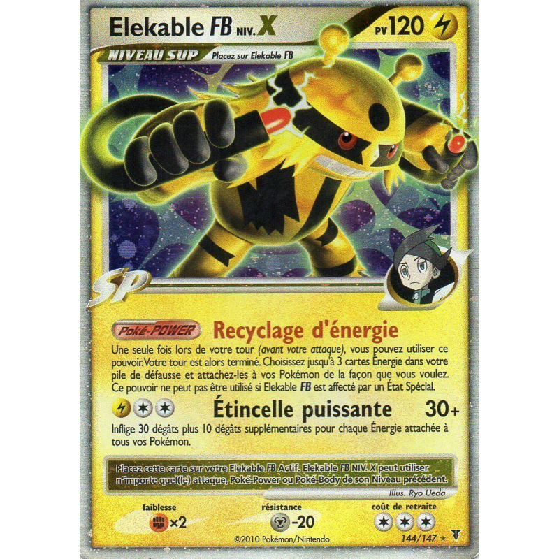 Carte Pokémon Elekable FB NIV.X 144/147 NIV.X Vainqueurs Suprêmes
