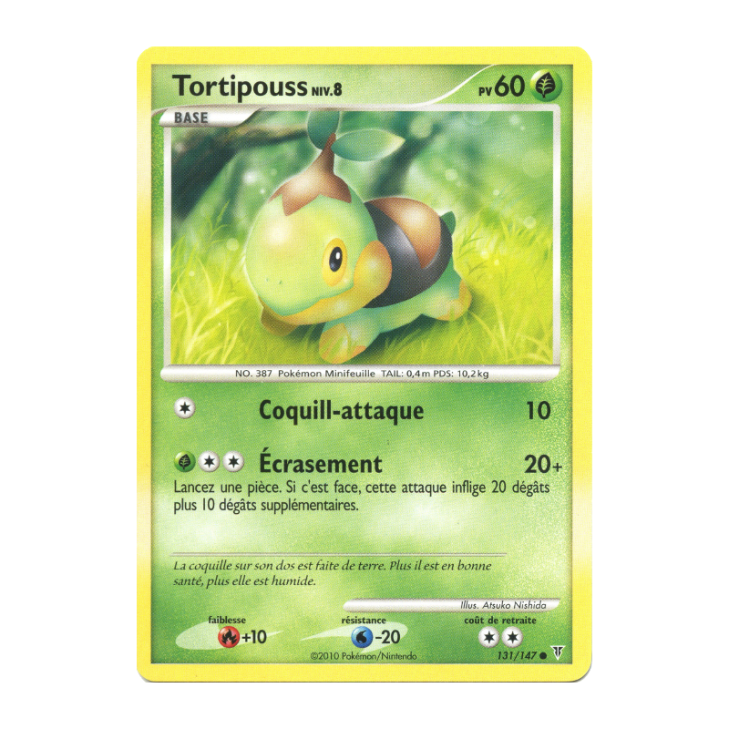 Carte Pokémon Tortipouss 131/147 Commune Vainqueurs Suprêmes