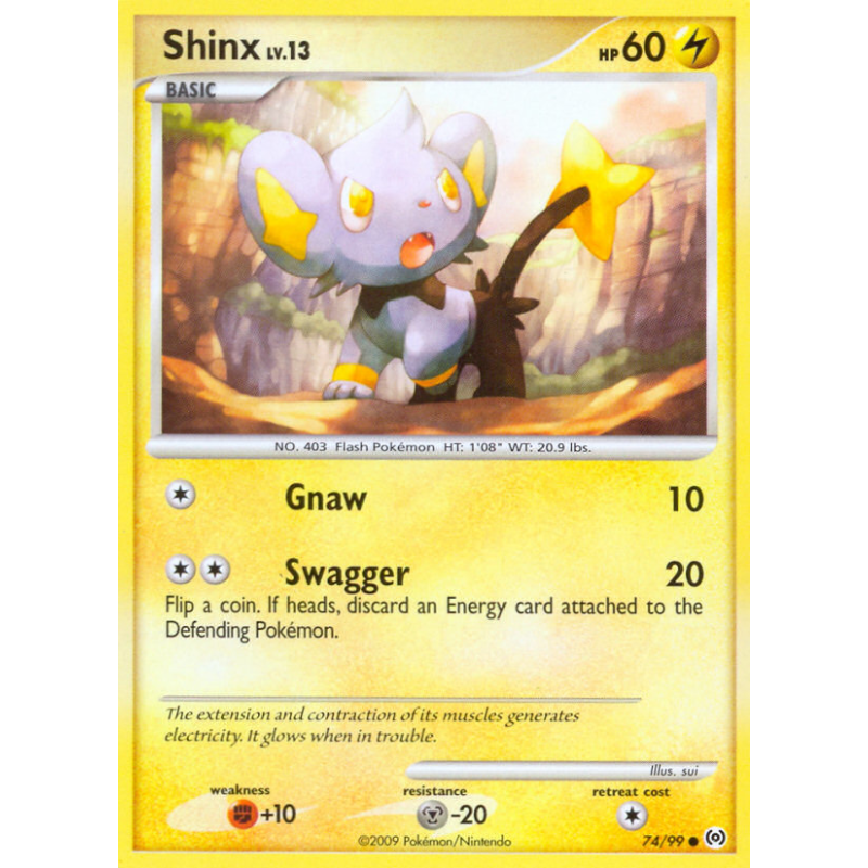 Carte Pokémon Shinx 74/99 Commune Platinum Arceus