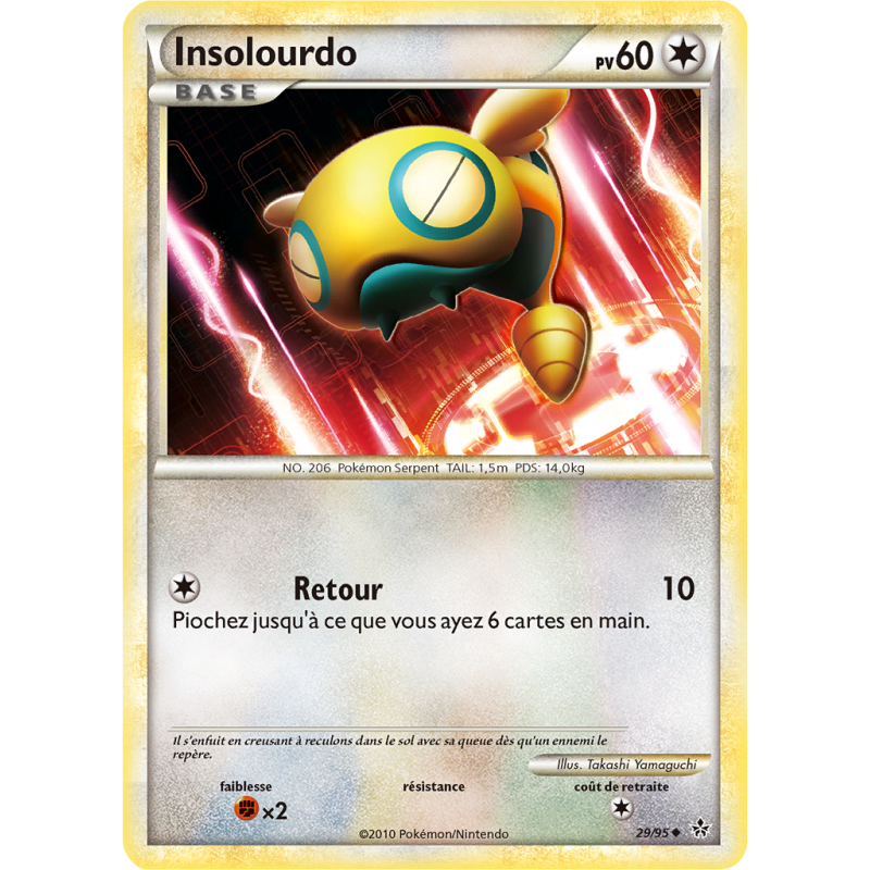 Carte Pokémon Insolourdo 29/95 Peu commune Déchaînement