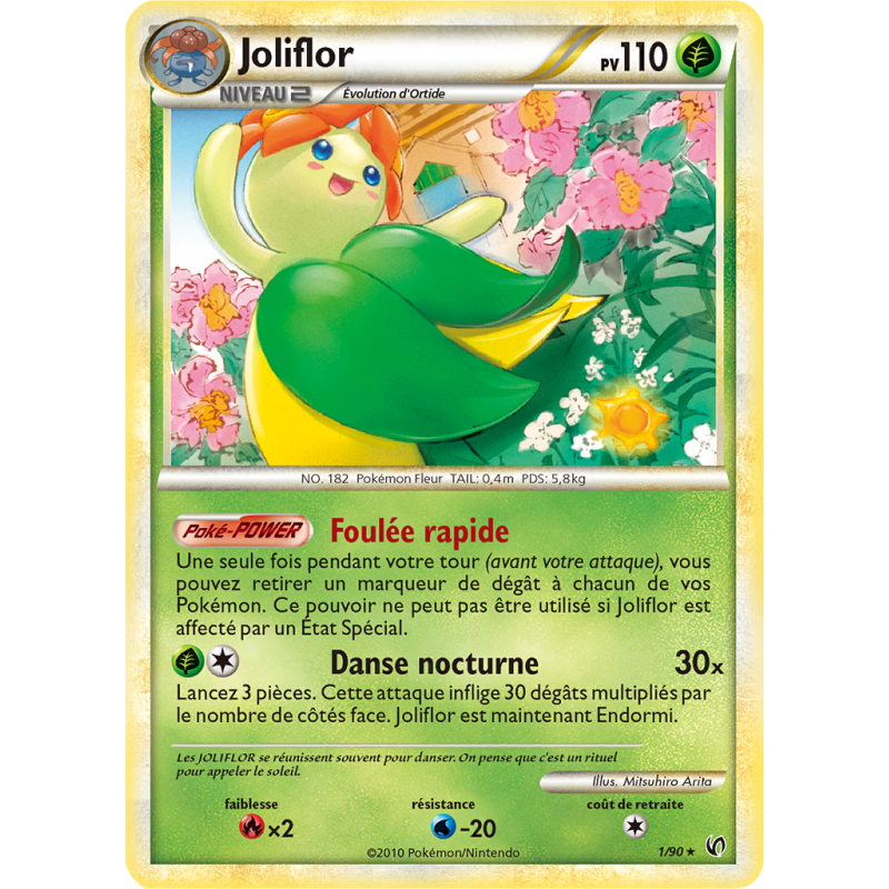 Carte Pokémon Joliflor 1/90 Holographique Indomptable
