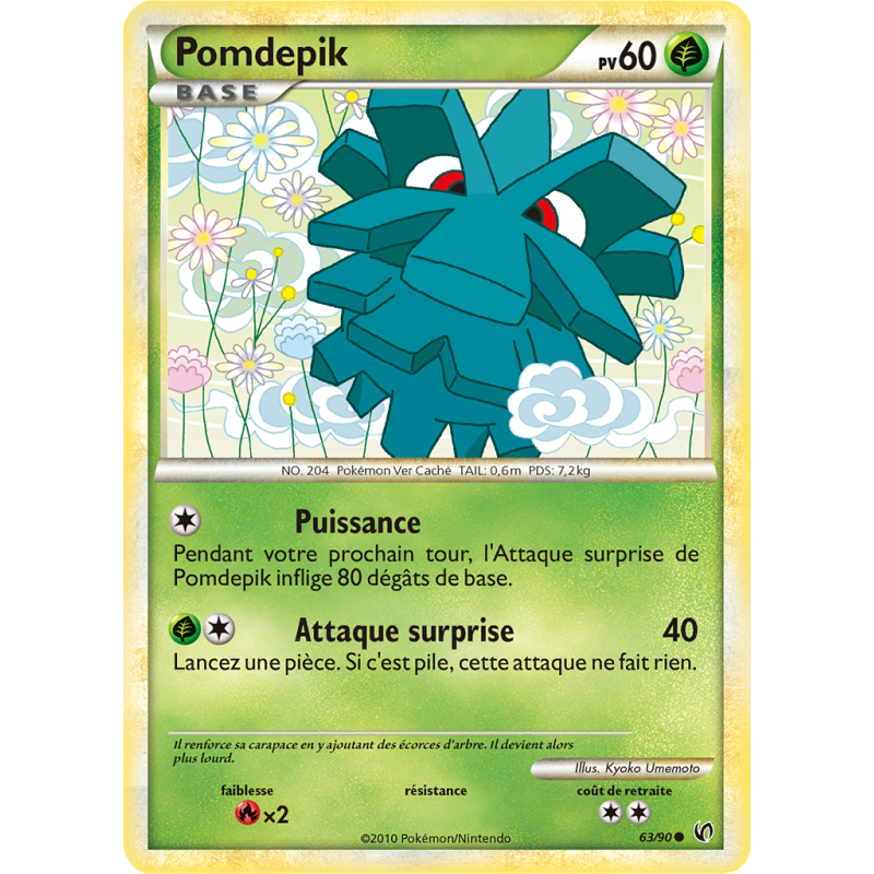 Carte Pokémon Pomdepik 63/90 Commune Indomptable