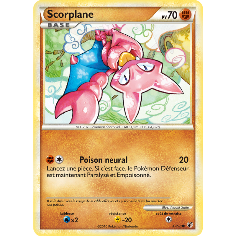 Carte Pokémon Scorplane 49/90 Commune Indomptable