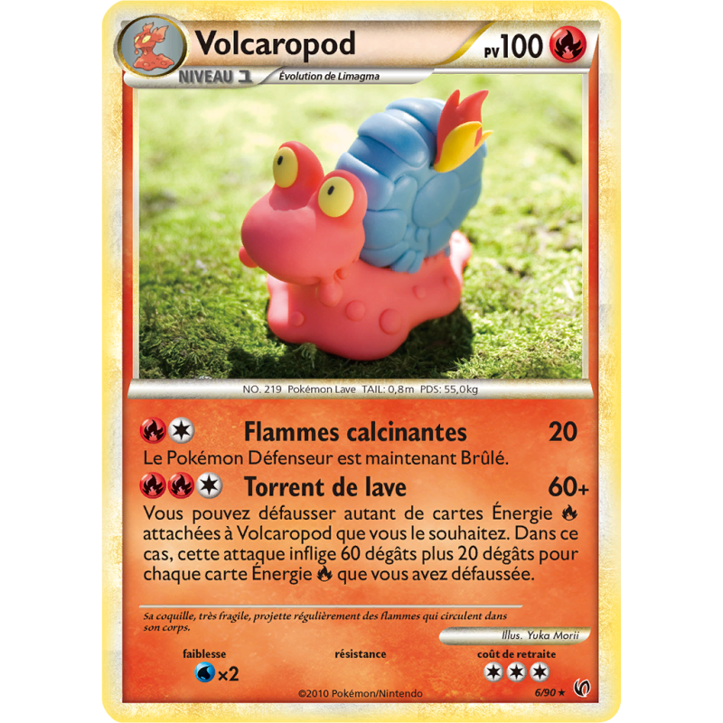 Carte Pokémon Volcaropod 6/90 Holographique Indomptable