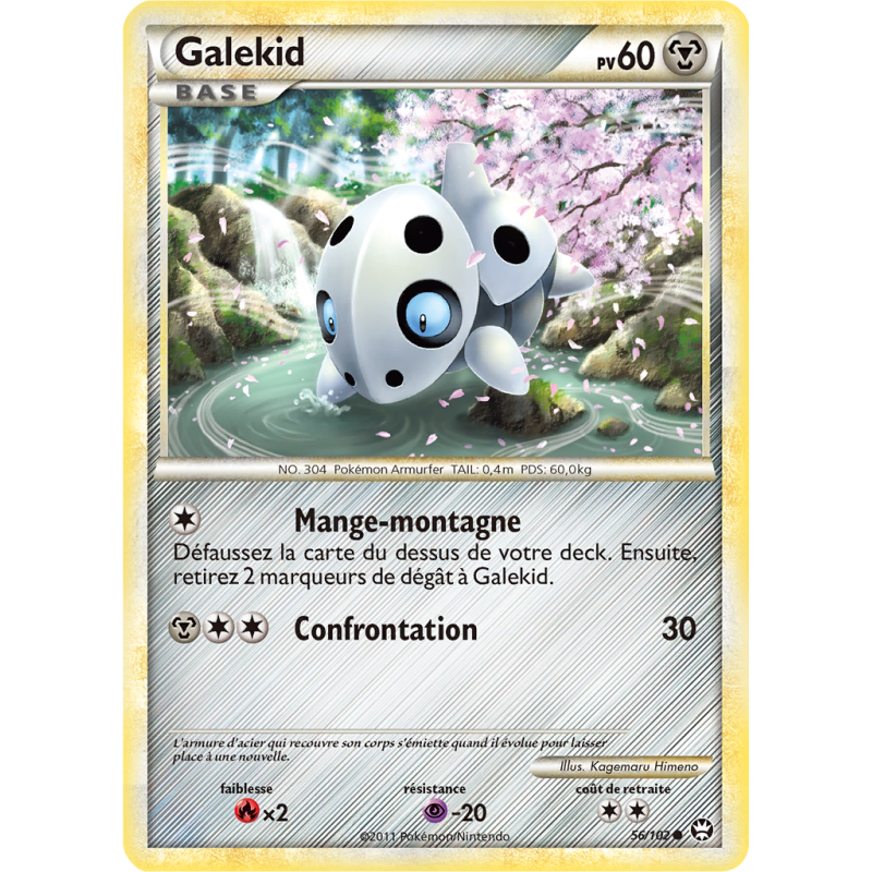 Carte Pokémon Galekid 56/102 Commune Triomphe
