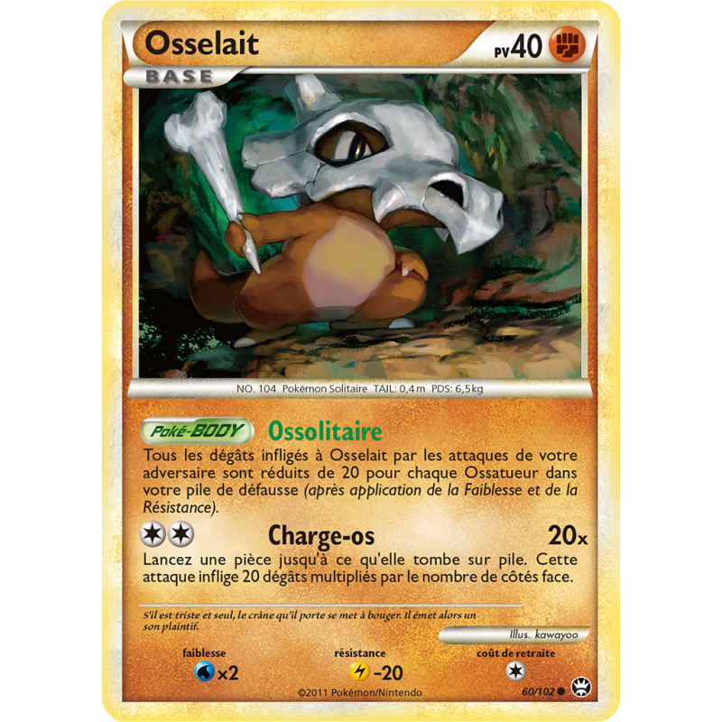Carte Pokémon Osselait 60/102 Commune Triomphe