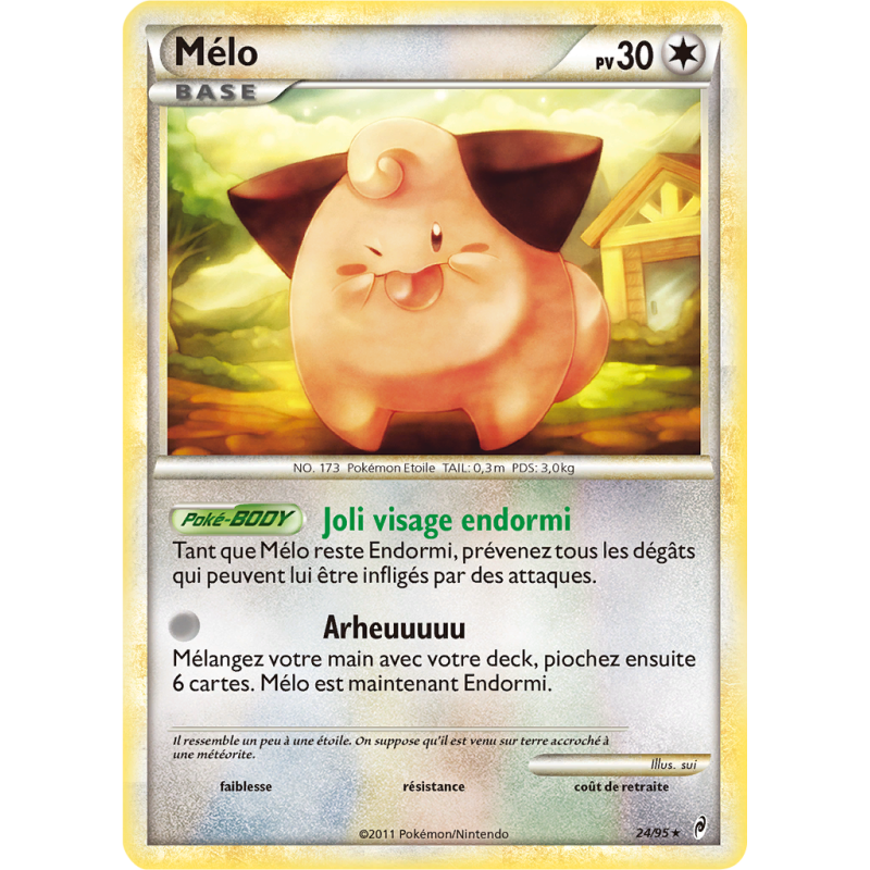 Carte Pokémon Mélo 24/95 Rare L'Appel des Légendes
