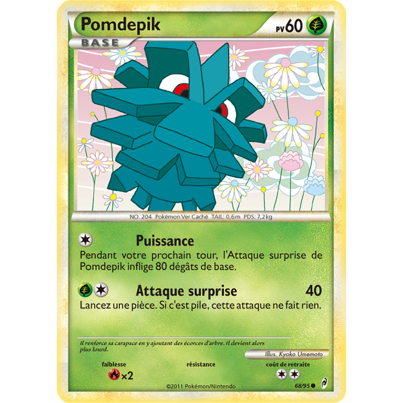 Carte Pokémon Pomdepik 68/95 Commune L'Appel des Légendes