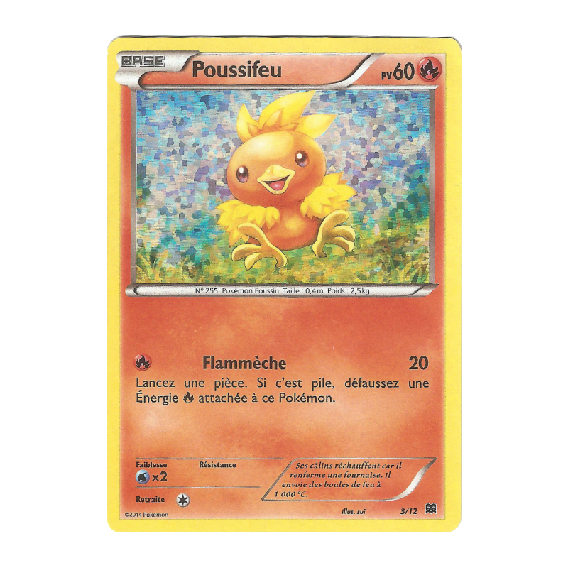 Carte Pokémon Poussifeu 3/12 Promo Collection McDonald's 2015