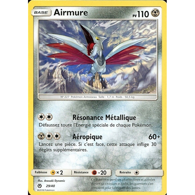 Carte Pokémon Airmure 29/40 Promo Collection McDonald's 2018 (France)